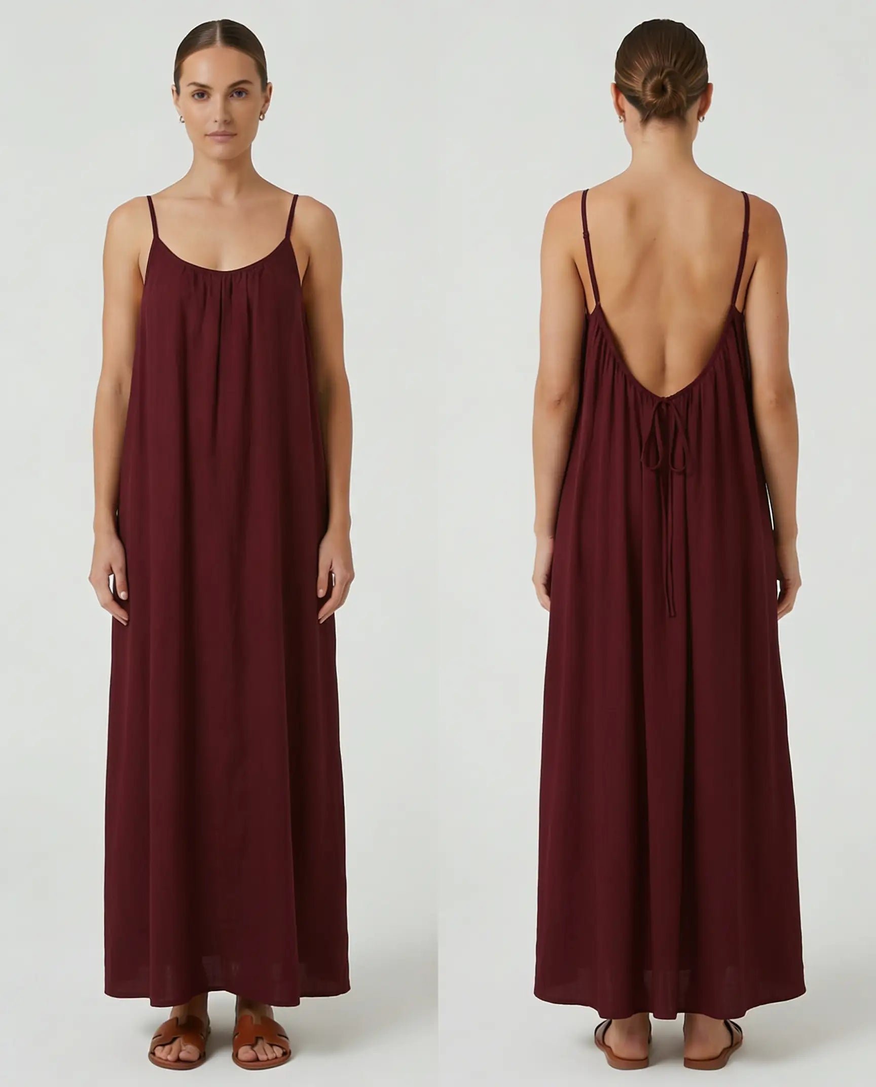Rita | Vera™ Vestido Fluido de Espalda Abierta