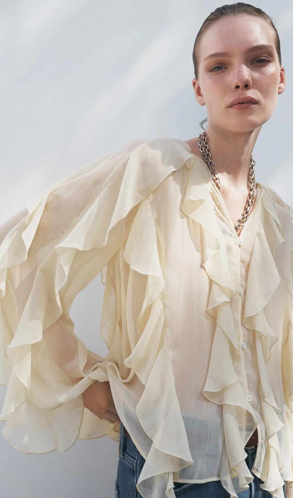 Gisela | Blusa con Volantes Elegante