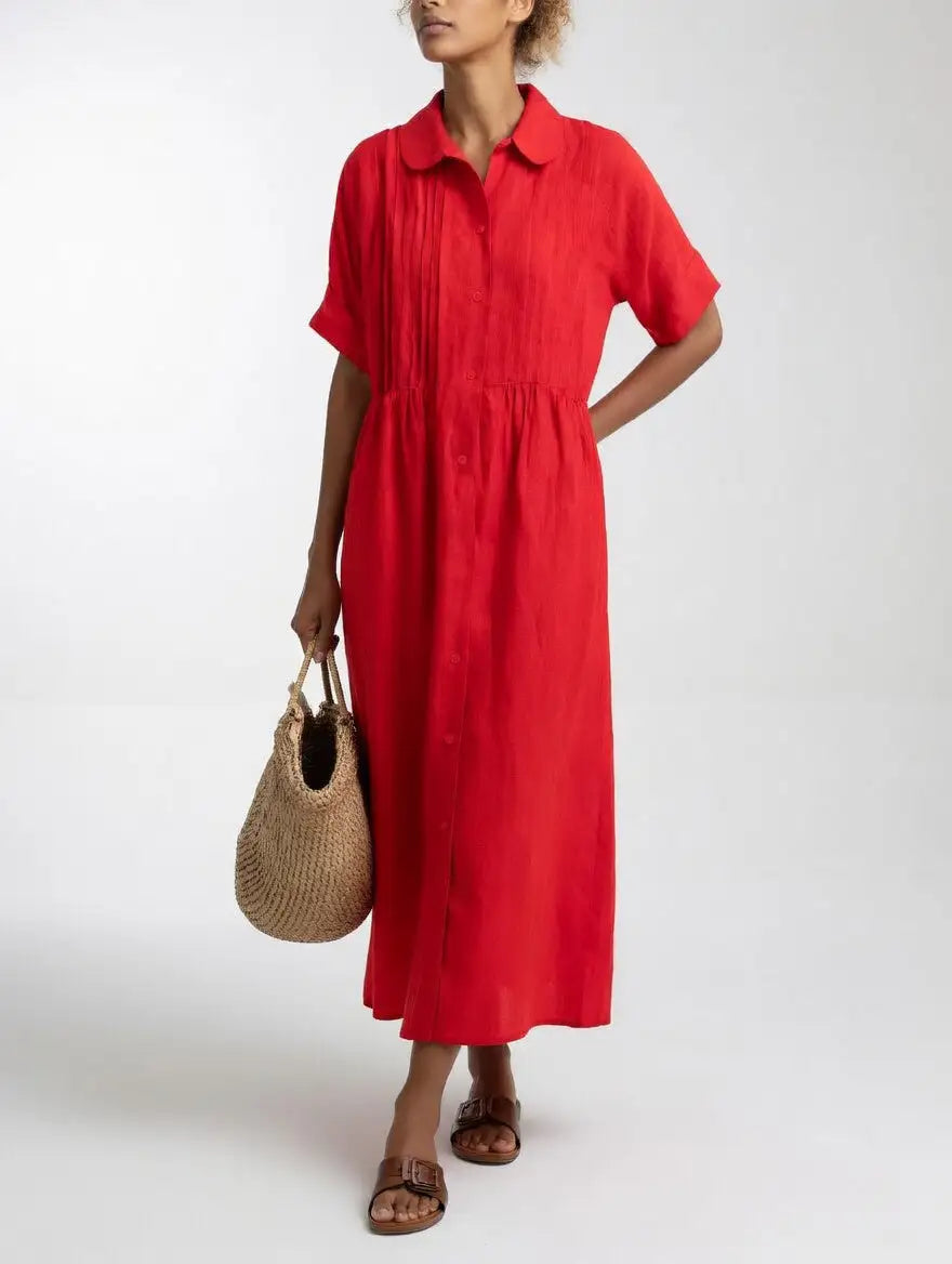 Lysandra™ | Vestido Chemise Fluido de Verano