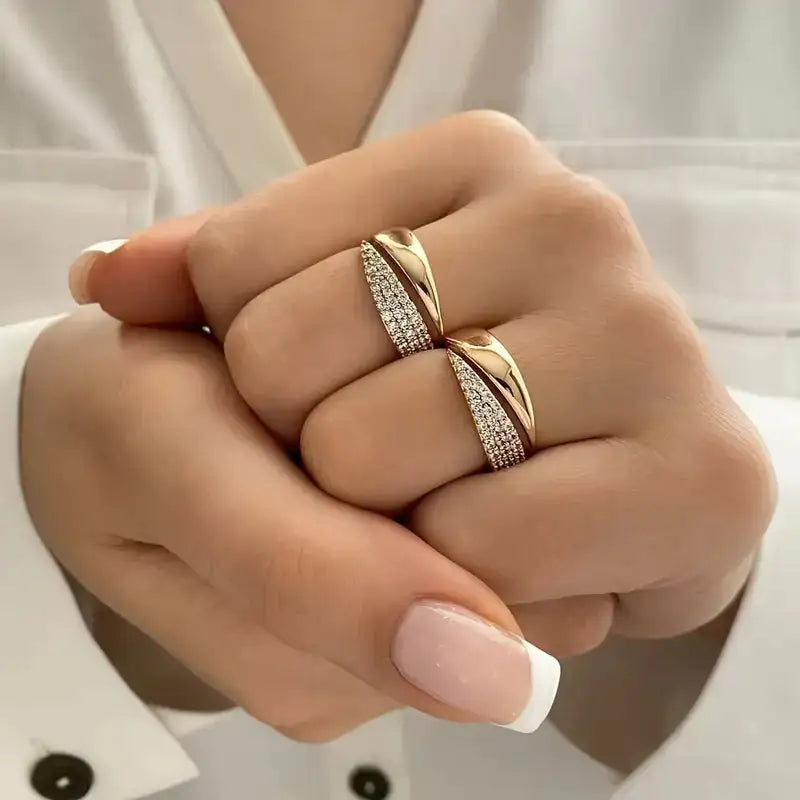 Angela™ | Anillo con Detalles Brillantes