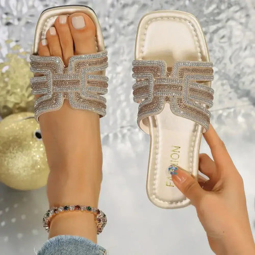 Aria | Sandalias Slide Planas