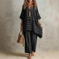 Elin | Conjunto bohemio de 2 piezas a rayas