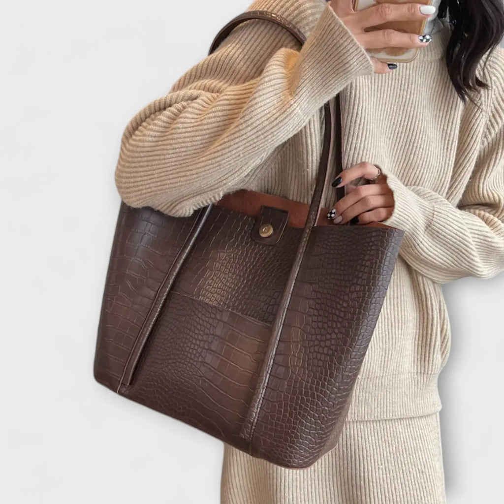 Lara | Bolso Tote Maxi de Estilo Vintage