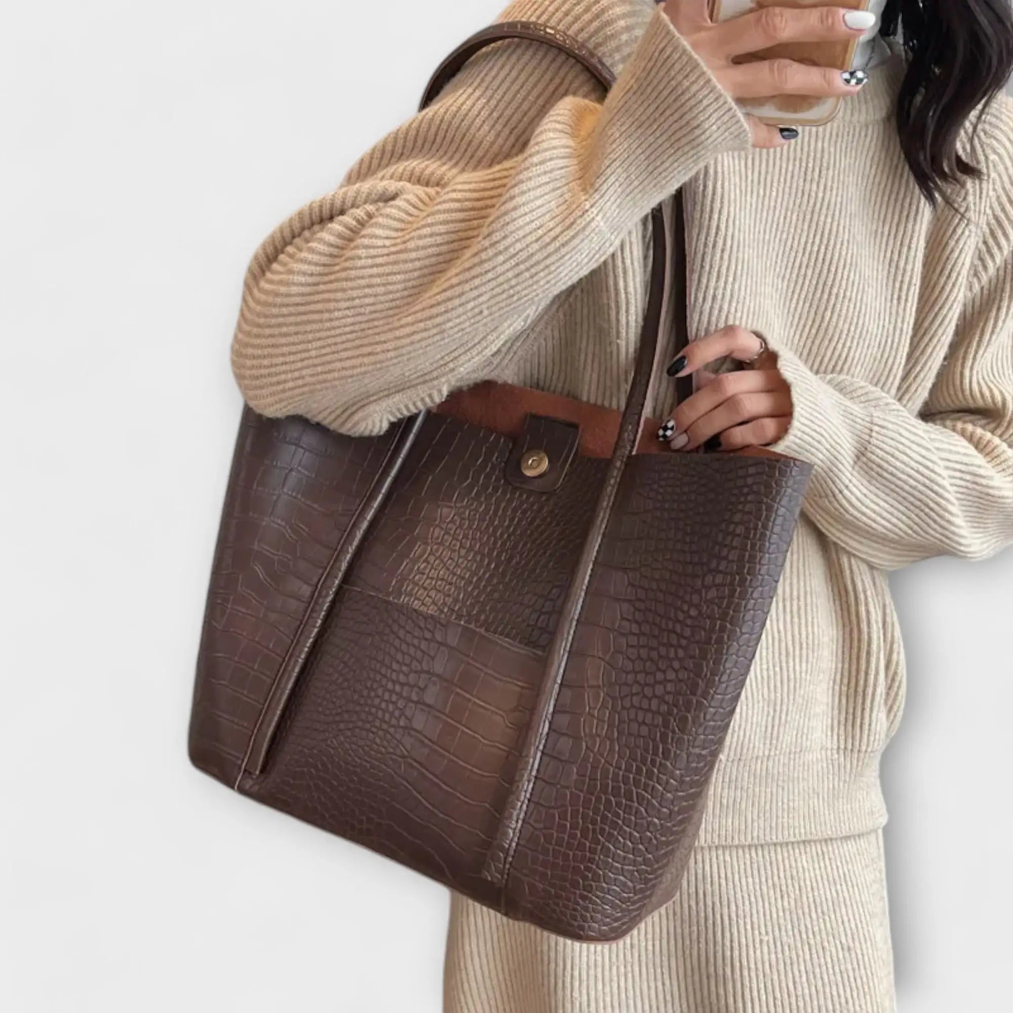 Lara | Bolso Tote Maxi de Estilo Vintage