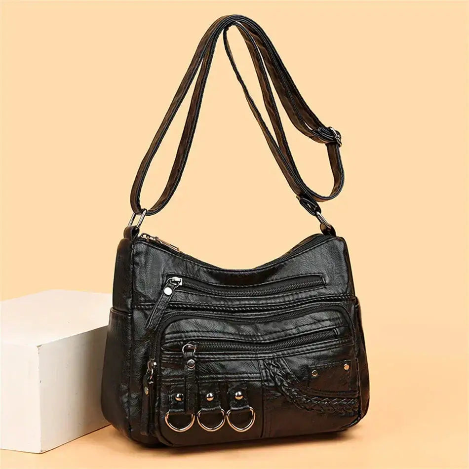 María | Bolso de Hombro Multibolsillos