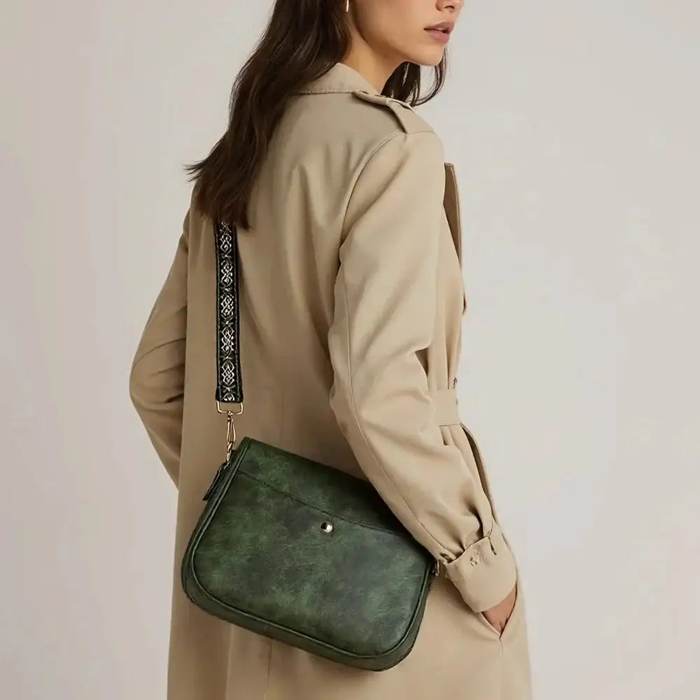 Elia | Bolso de Hombro de Cuero Vintage