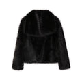 Vicenta | Chaqueta Corta de Pelo con Cuello Ancho