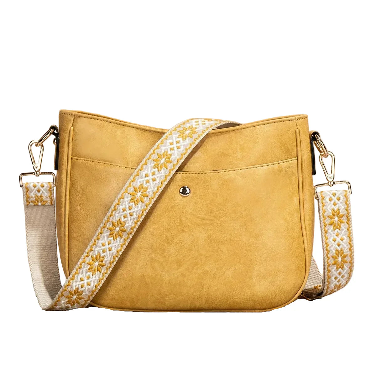 Bolso de hombro de cuero vintage