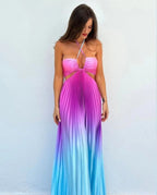 Candela Vestido degradado espalda abierta