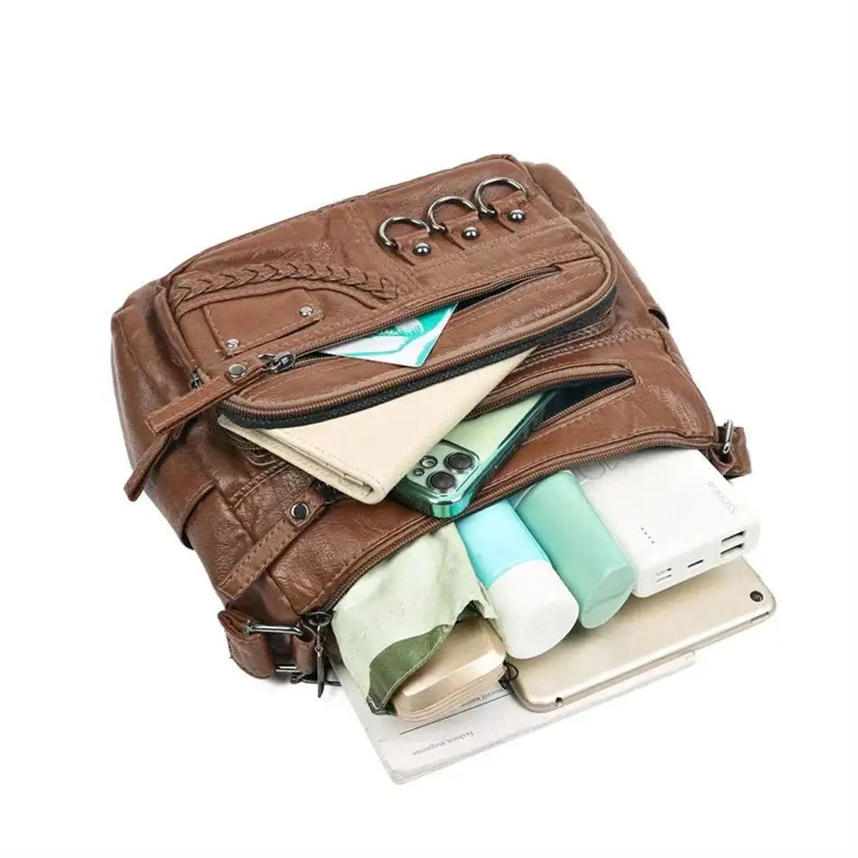 María | Bolso de Hombro Multibolsillos