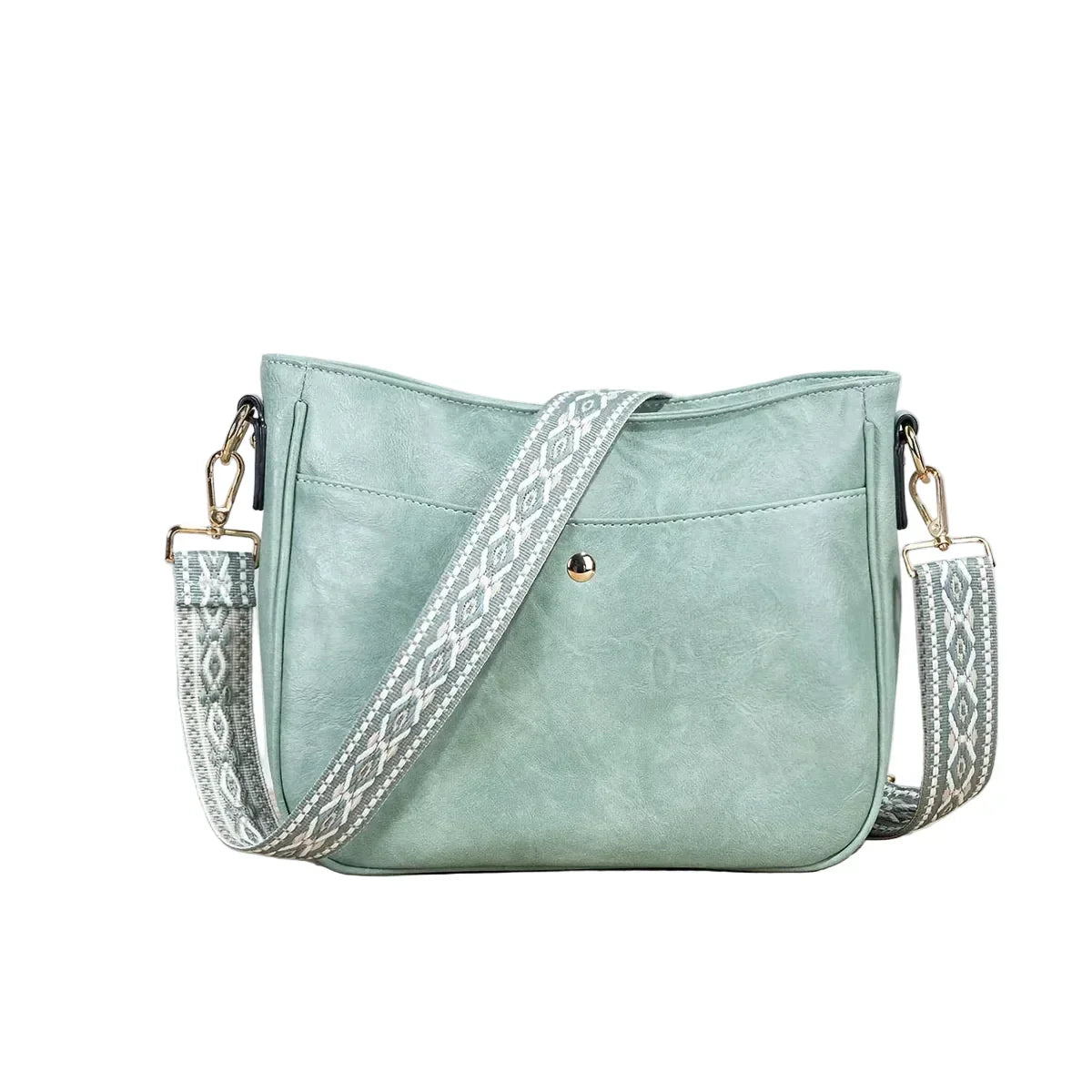 Bolso de hombro de cuero vintage