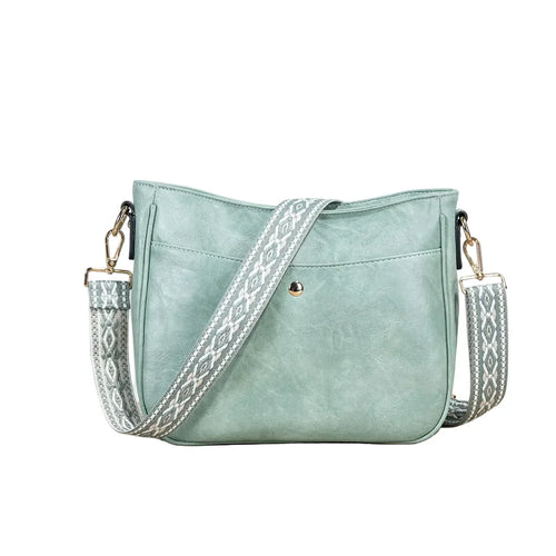 Bolso de hombro de cuero vintage