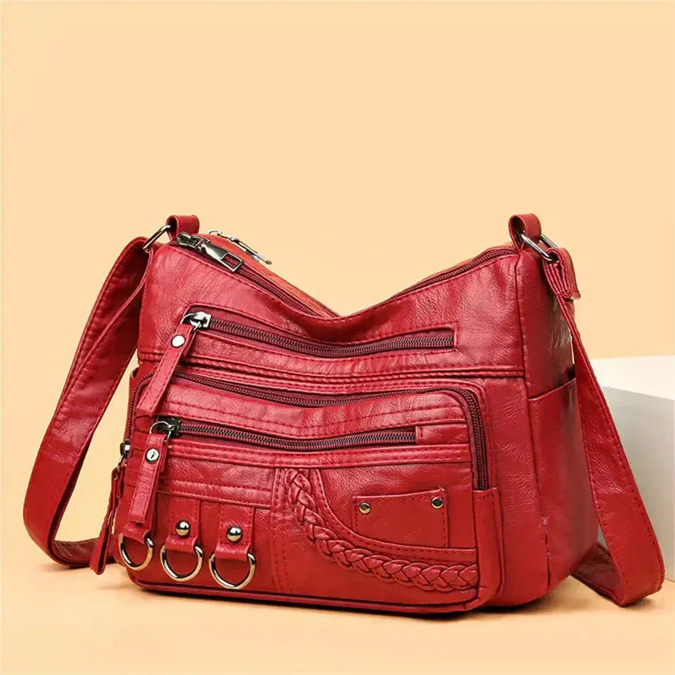María | Bolso de Hombro Multibolsillos