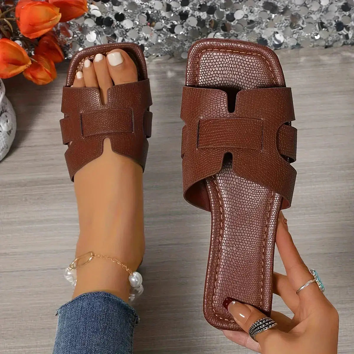 Valencia | Sandalias Slide de Verano