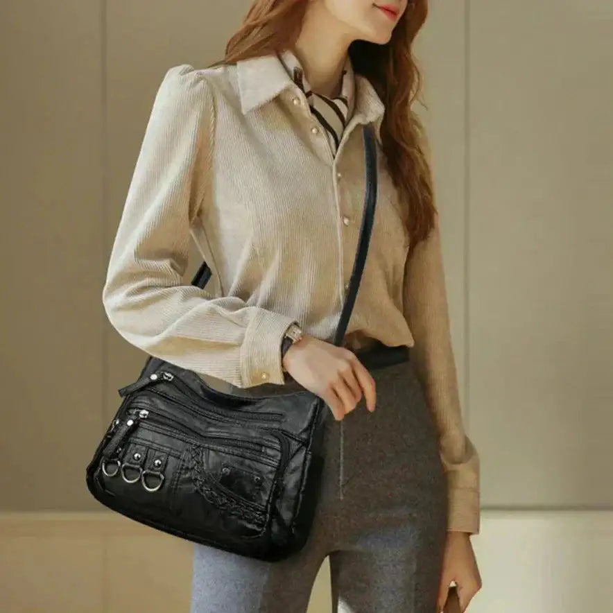 María | Bolso de Hombro Multibolsillos