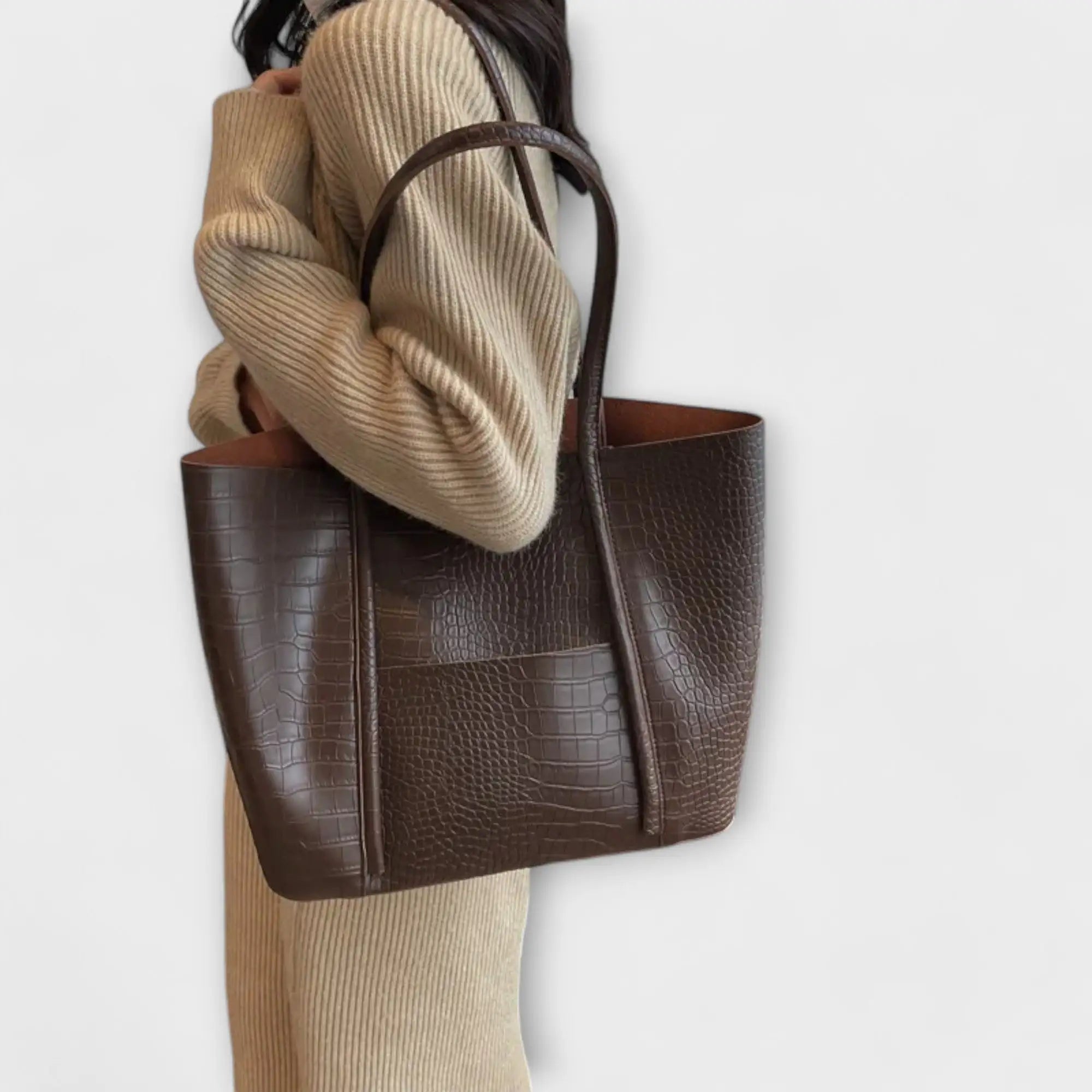Lara | Bolso Tote Maxi de Estilo Vintage