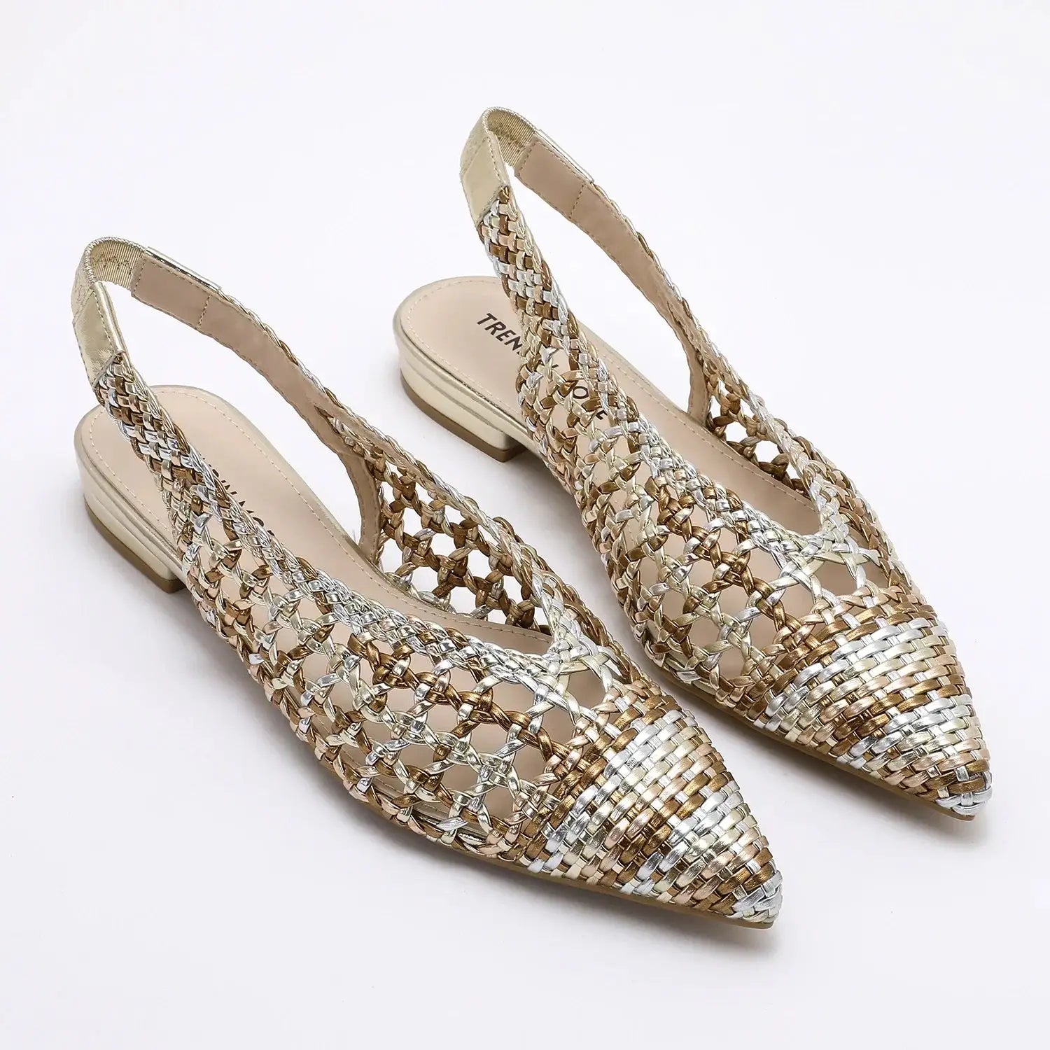 Trendiva™ | Sandalias Planas Trenzadas en Punta