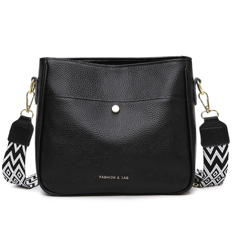 Bolso de hombro de piel diseño de lujo