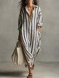 Pepa™ | Vestido camisero largo