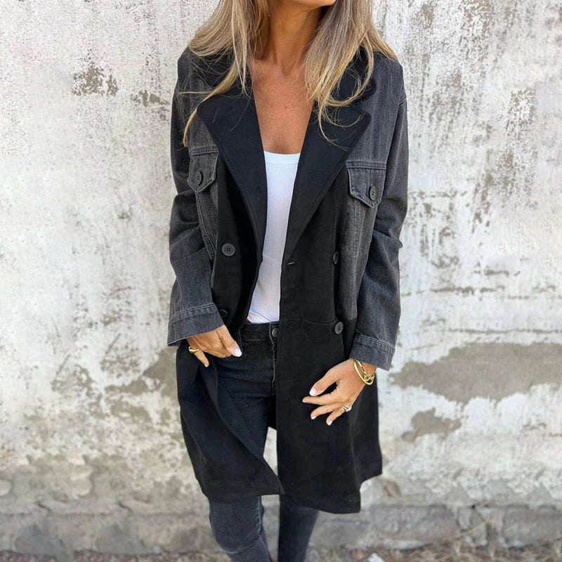 Pura | Chaqueta de Ante Sintético con Solapas