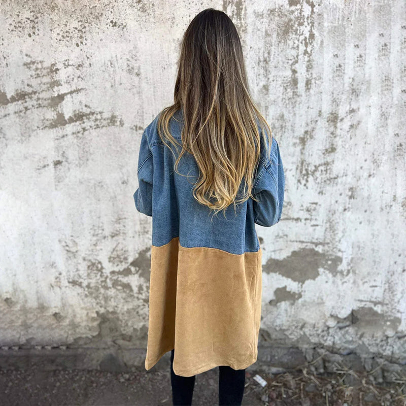 Pura | Chaqueta de Ante Sintético con Solapas