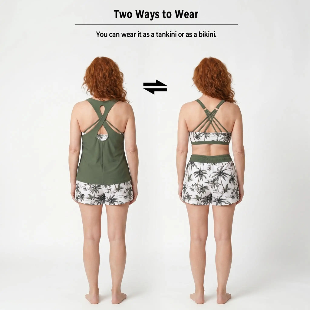 Nerea | Tankini Deportivo Tropical