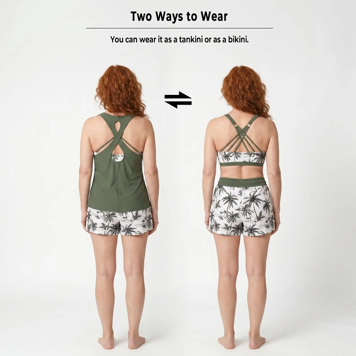 Nerea | Tankini Deportivo Tropical
