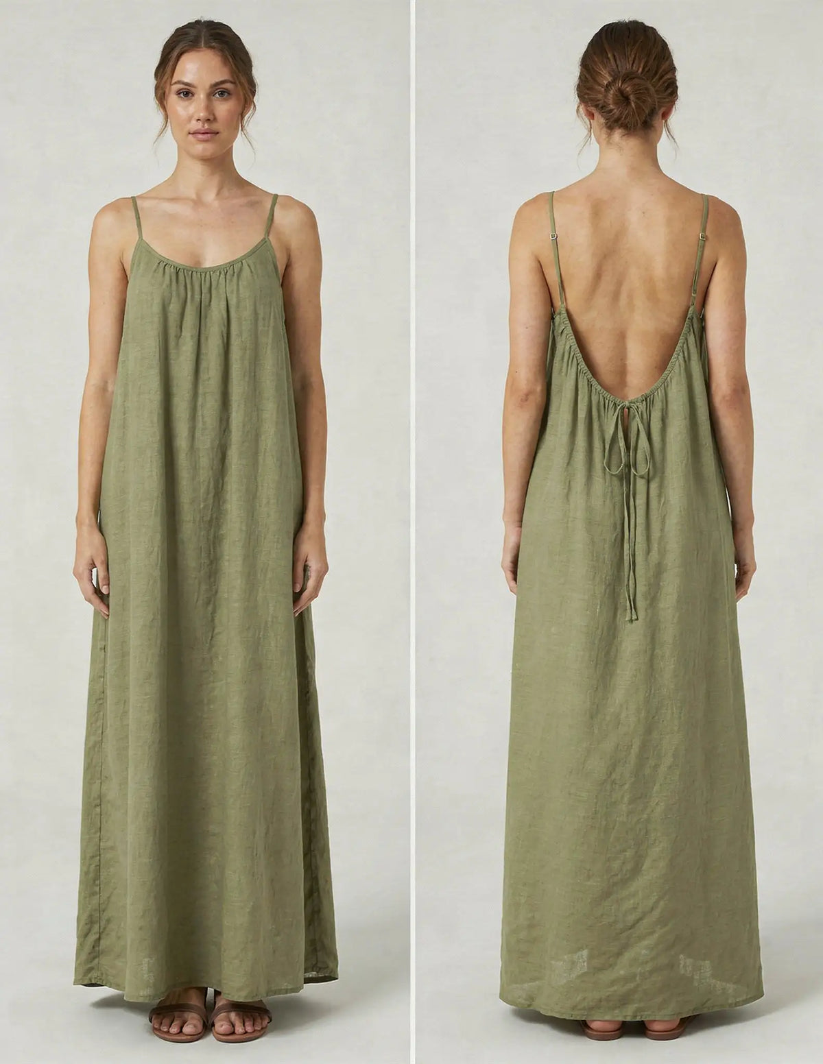 Rita | Vera™ Vestido Fluido de Espalda Abierta
