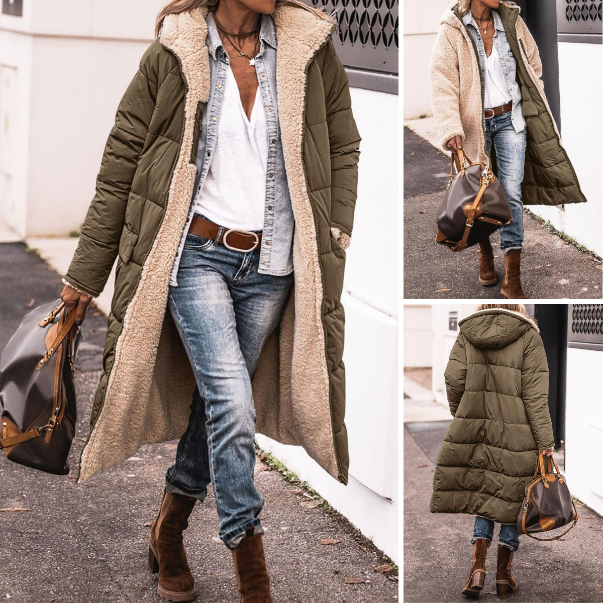 Rosana | Chaqueta Reversible para Todo el Año