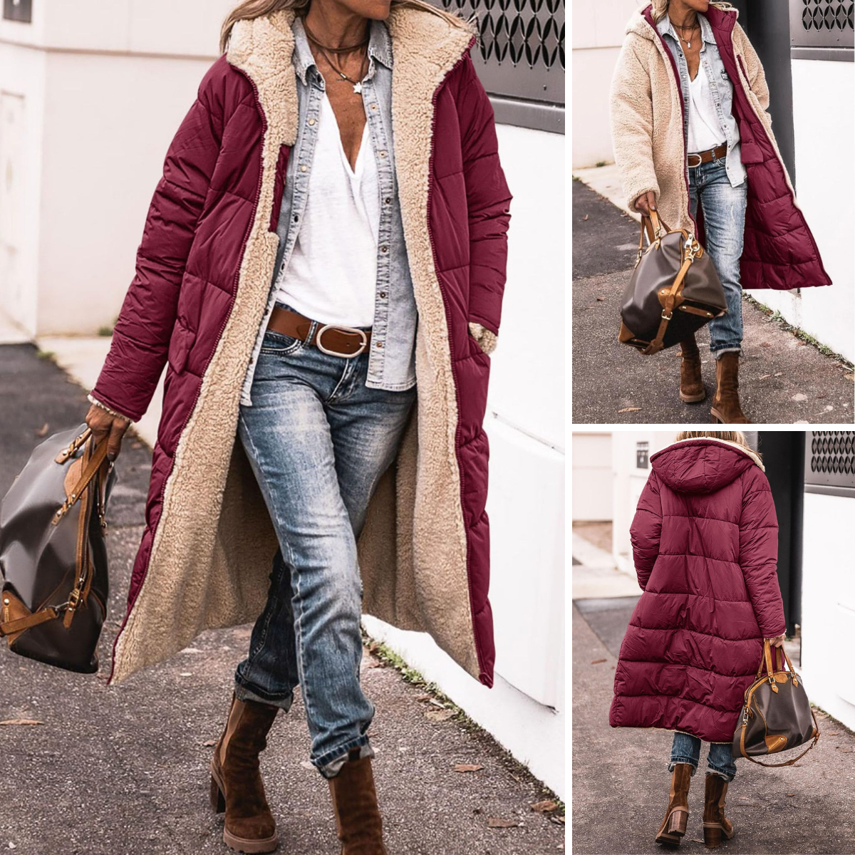 Rosana | Chaqueta Reversible para Todo el Año