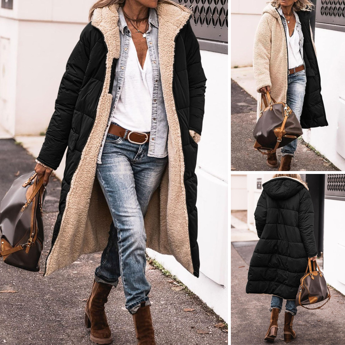 Rosana | Chaqueta Reversible para Todo el Año
