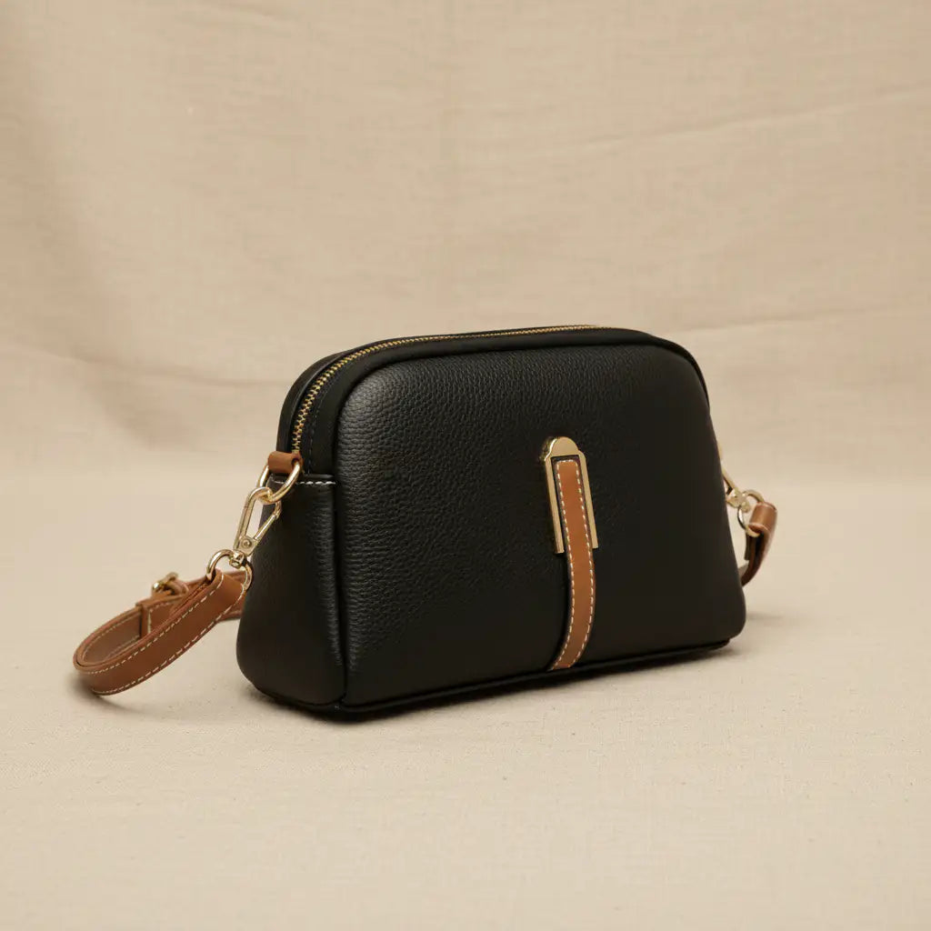 Mila | Bolso Cruzado con Grabado Lichi