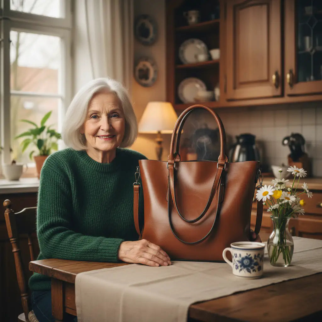 Gertrud | Bolso de Hombro Vintage con Solapa