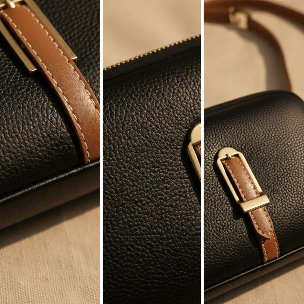 Mila | Bolso Cruzado con Grabado Lichi