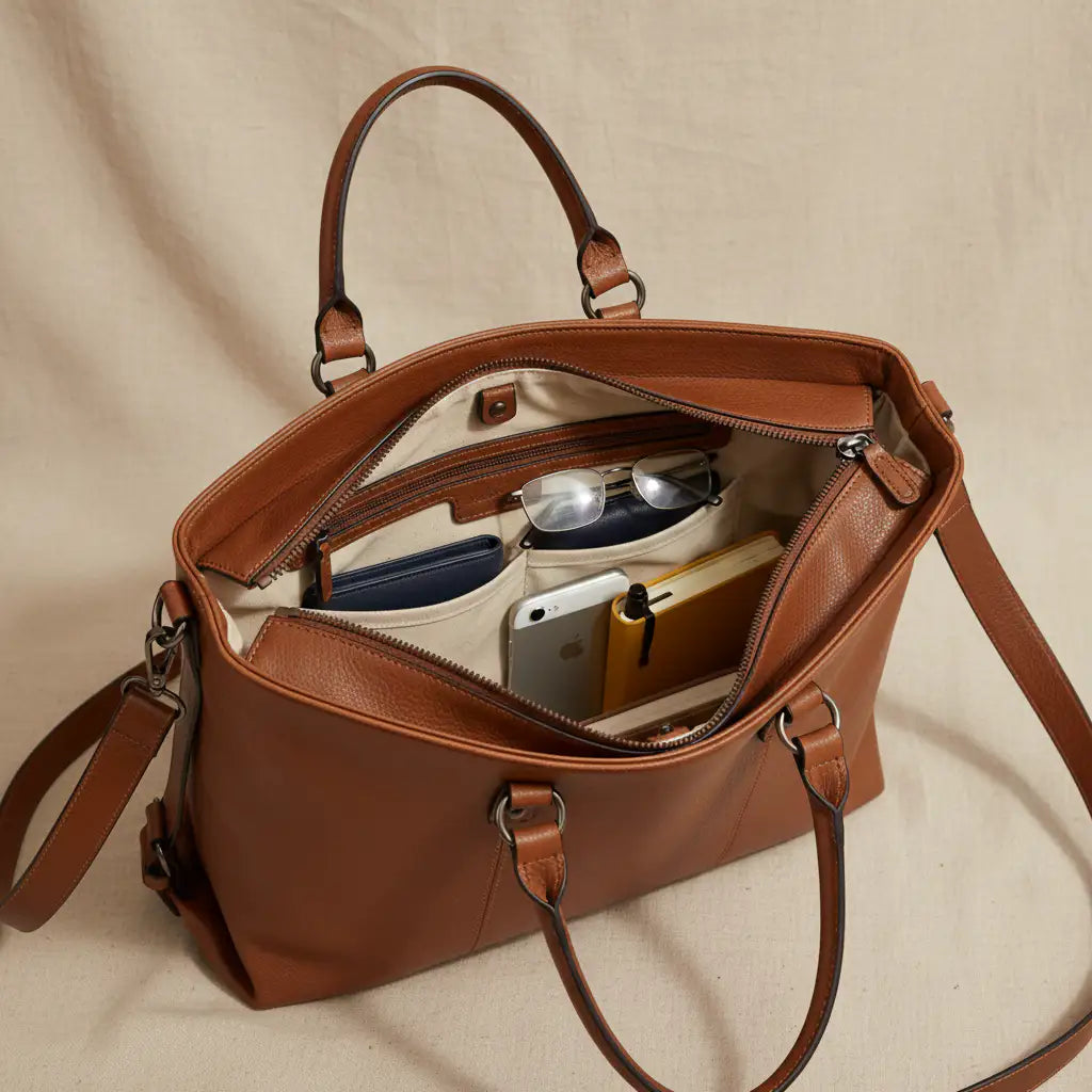 Charlotte | Bolso Vintage Espacioso con Cremallera