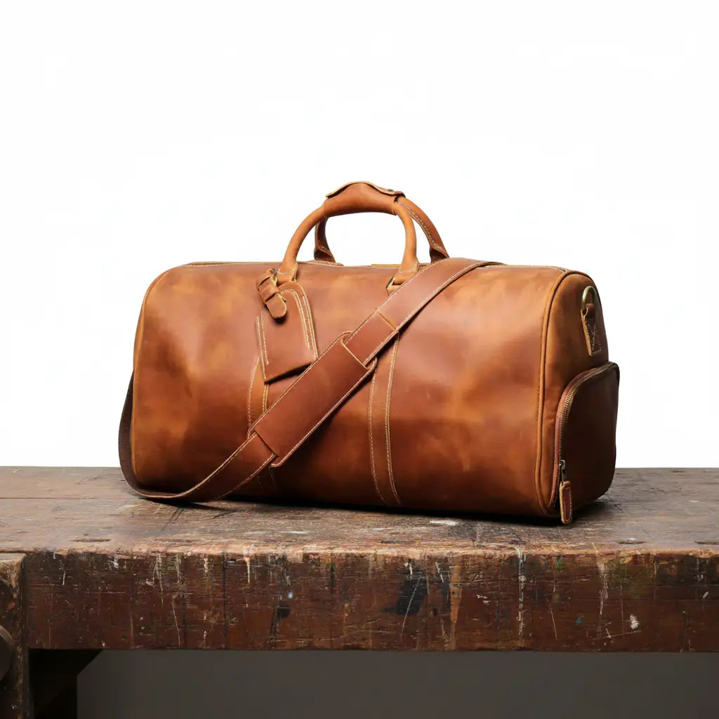 Montgomery | Bolso de Viaje de Piel con Gran Capacidad