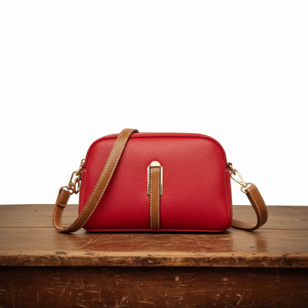 Mila | Bolso Cruzado con Grabado Lichi