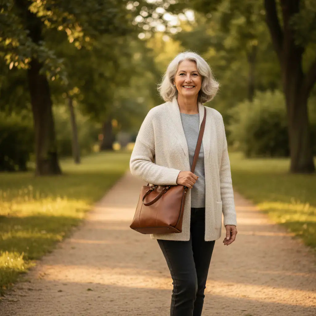 Charlotte | Bolso Vintage Espacioso con Cremallera