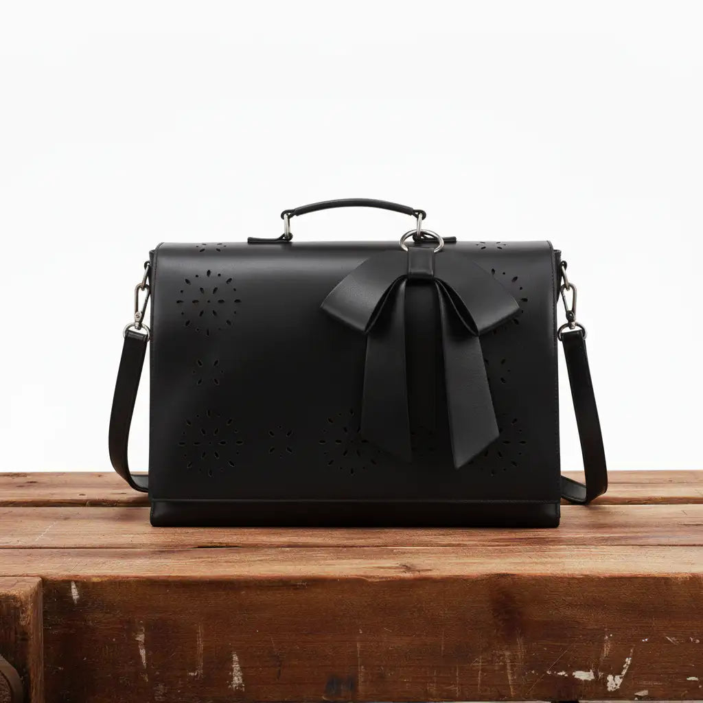 Gertrud | Bolso de Hombro con Lazo y Estampado Floral