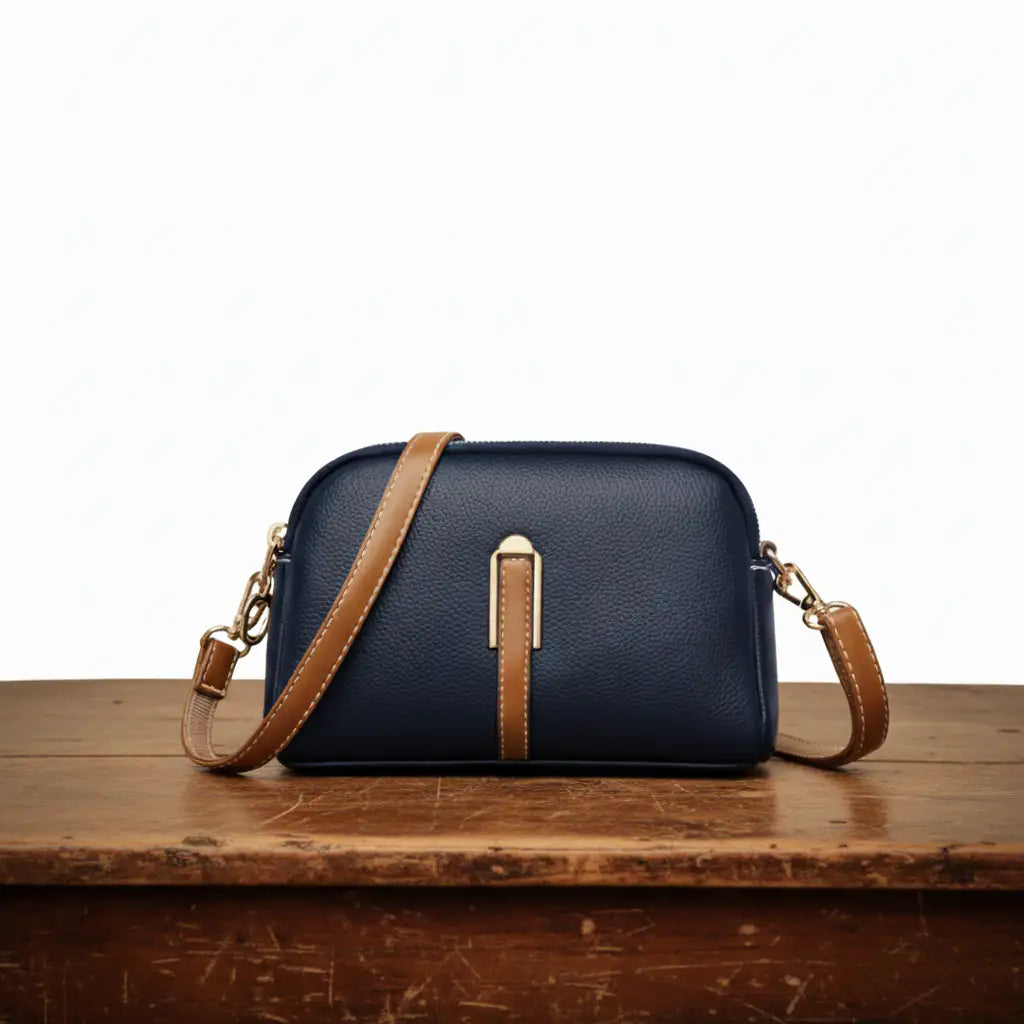 Mila | Bolso Cruzado con Grabado Lichi