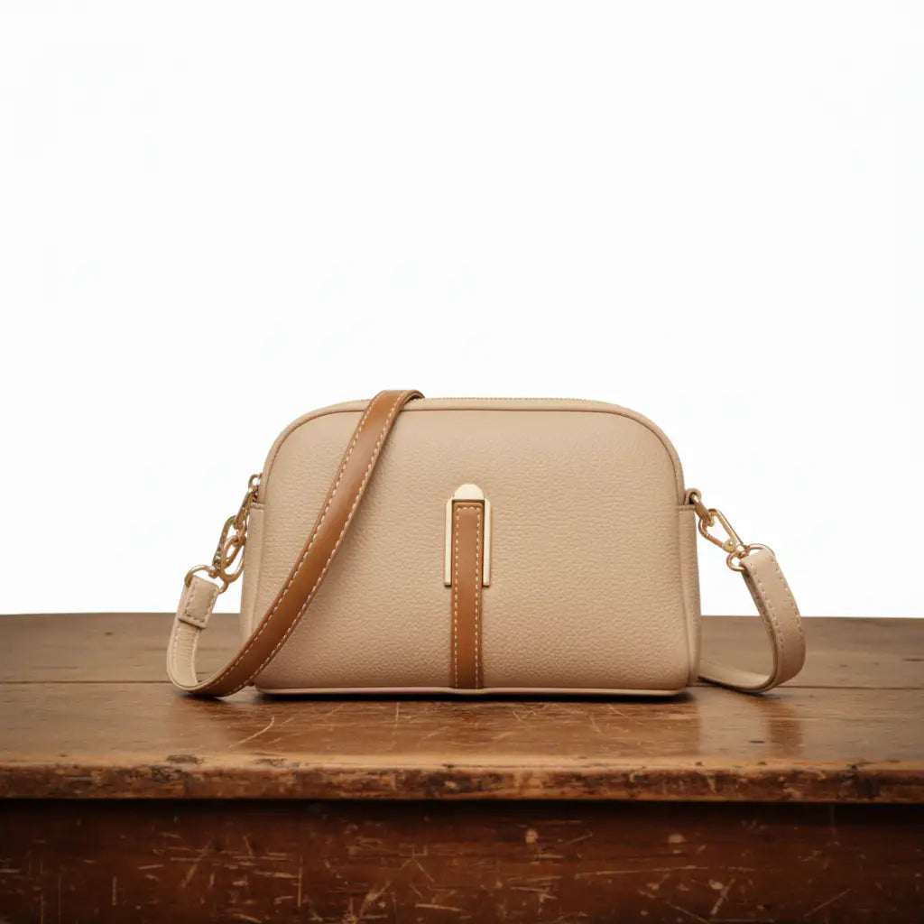 Mila | Bolso Cruzado con Grabado Lichi