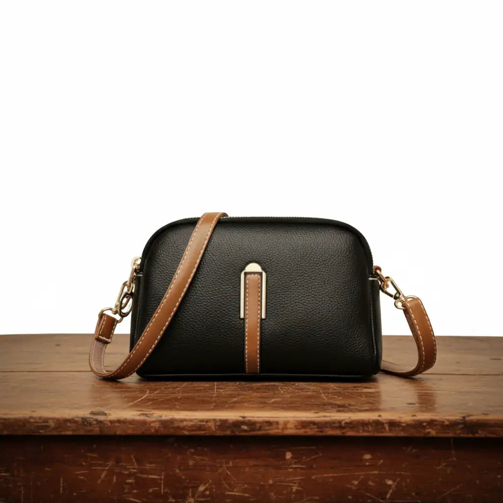 Mila | Bolso Cruzado con Grabado Lichi