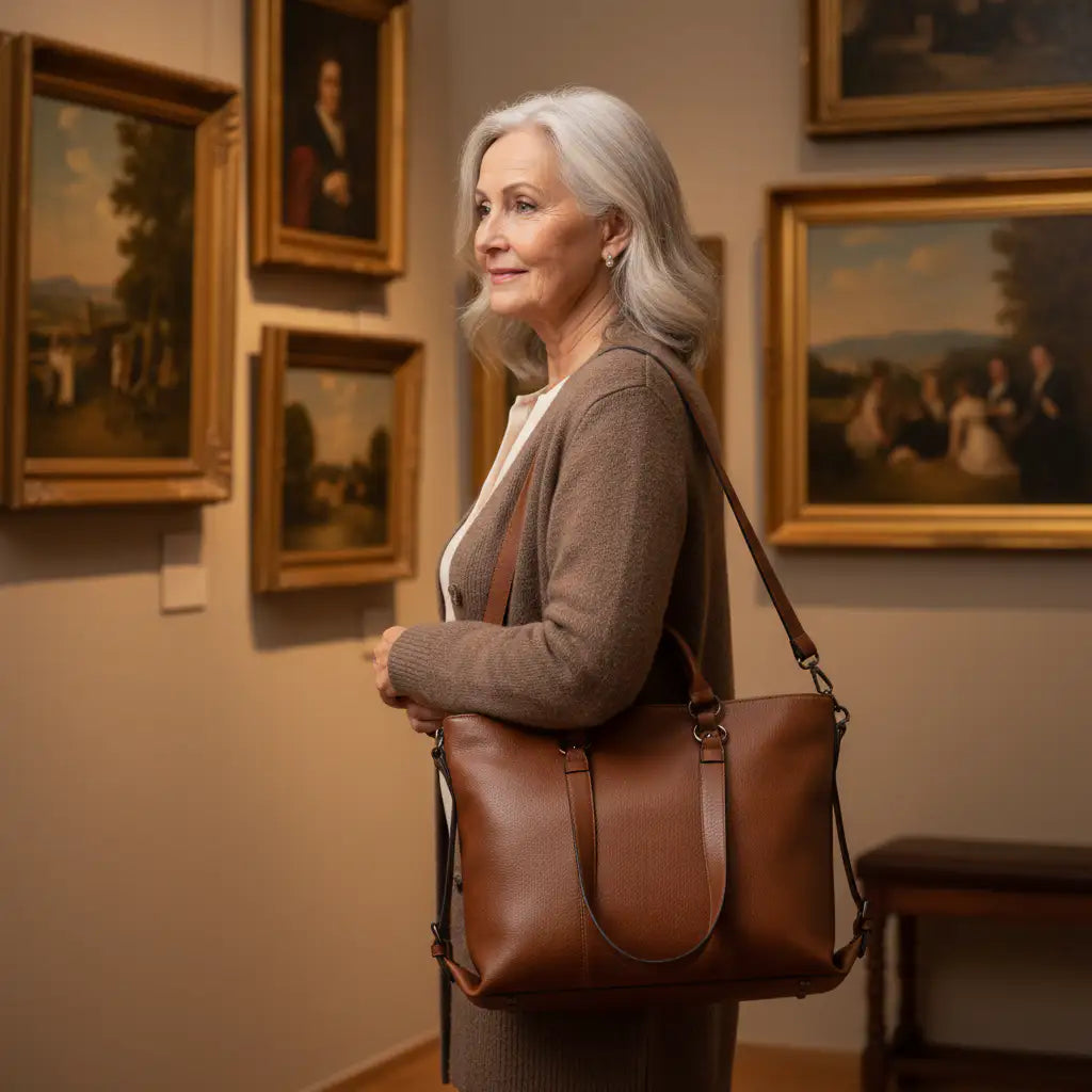 Charlotte | Bolso Vintage Espacioso con Cremallera