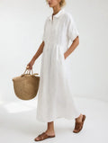 Lysandra™ | Vestido Chemise Fluido de Verano