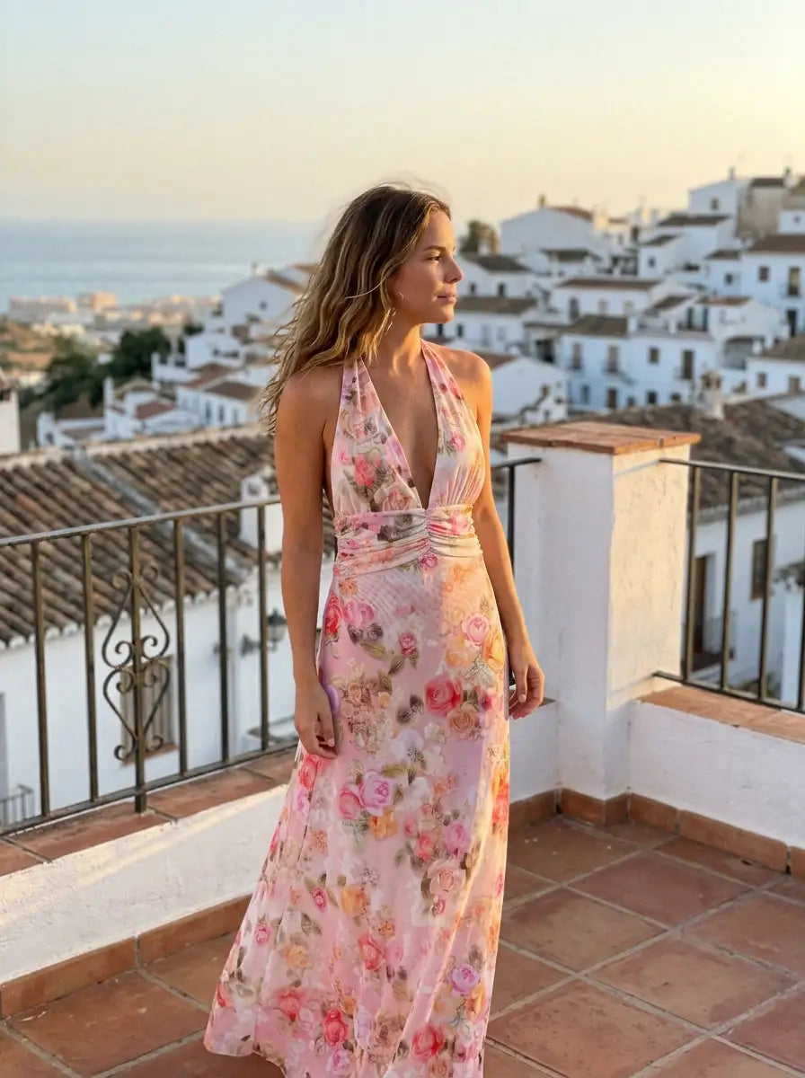 Anouk | Vestido Maxi · Escote en V