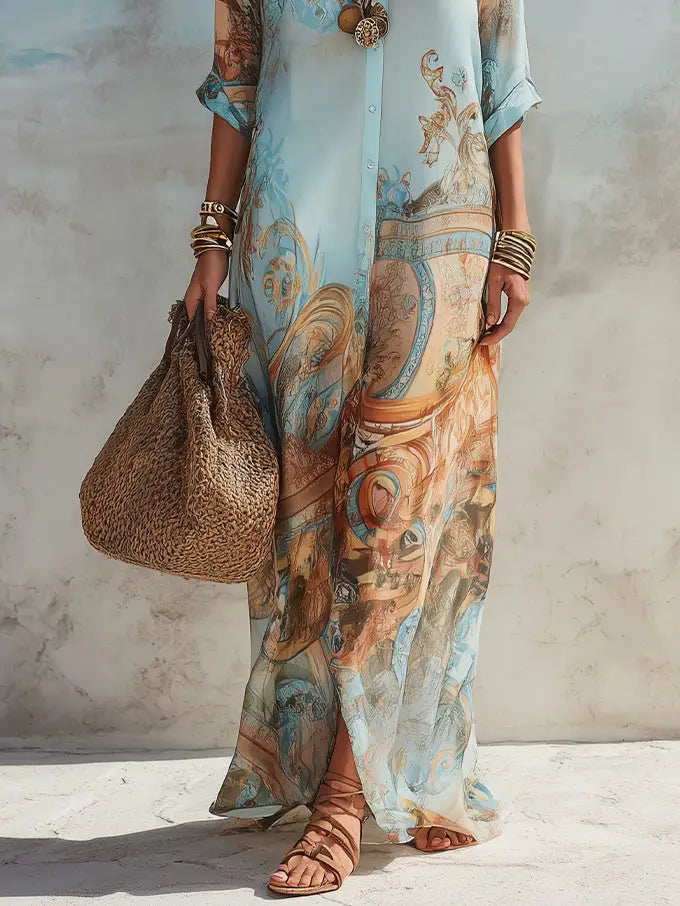 LANIA | Vestido maxi de verano