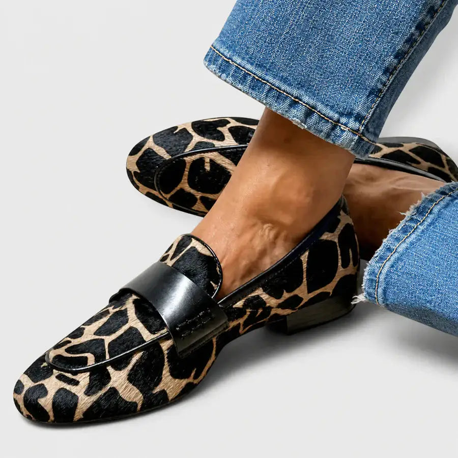 Maider | Mocasines con Estampado de Leopardo