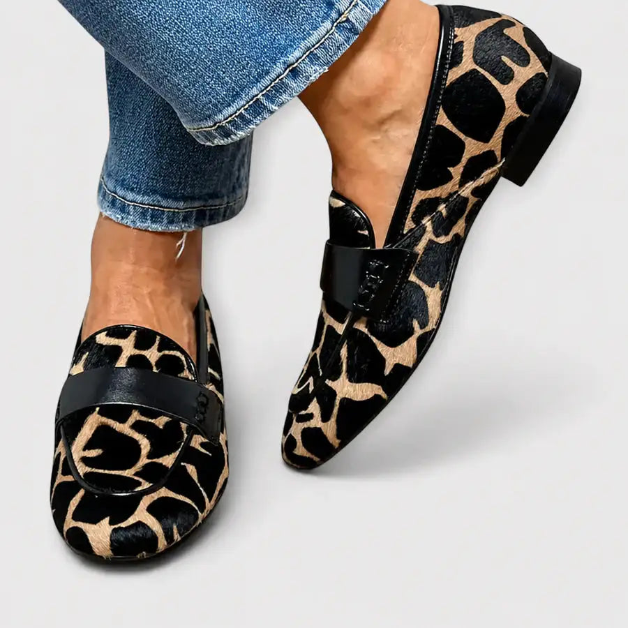Maider | Mocasines con Estampado de Leopardo