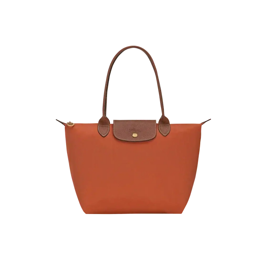 Bea | Bolso Tote Grande Plegable de Nailon, Teja