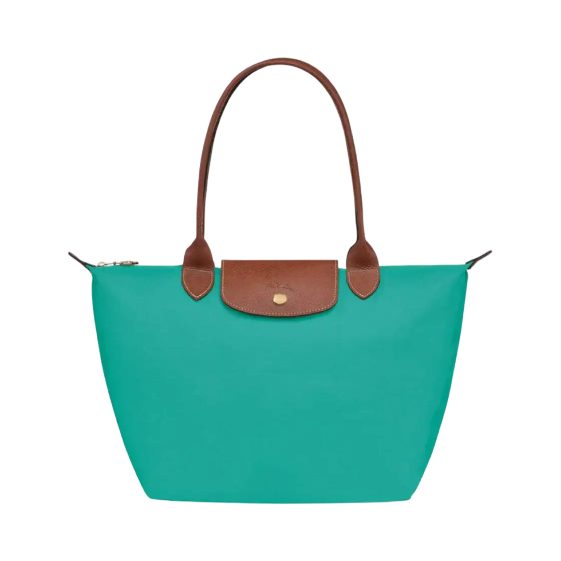 Bea | Bolso Tote Grande Plegable de Nailon, Turquesa